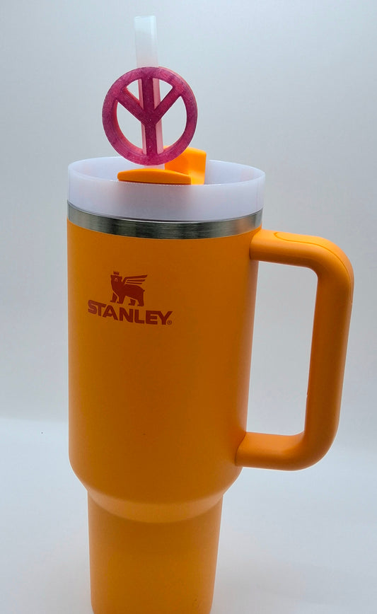 Peace Sign Straw Buddy